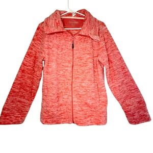 Calvin Klein Performance XL Coral Pink Fleece Full Zip Quick Dry Jacket